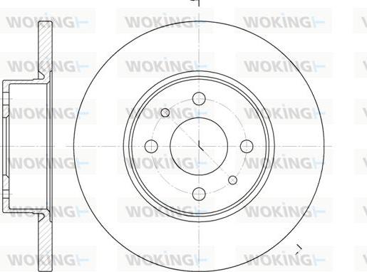 Woking D6182.00 - Brake Disc autospares.lv