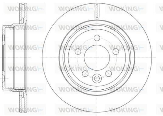 Woking D61828.10 - Brake Disc autospares.lv