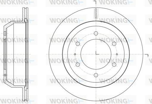 Woking D61823.10 - Brake Disc autospares.lv