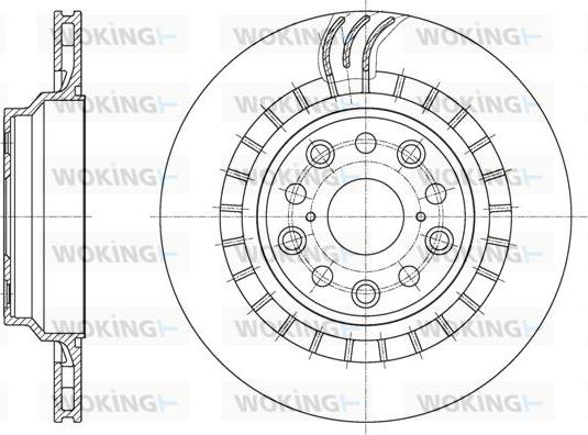 Woking D61879.10 - Brake Disc autospares.lv