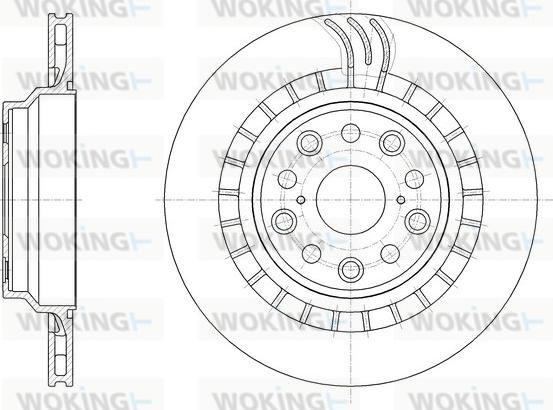 Woking D61879.11 - Brake Disc autospares.lv