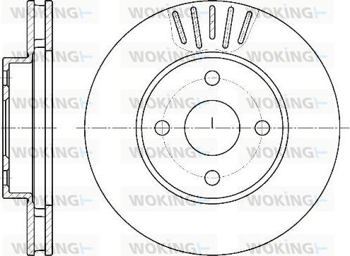 Woking D61874.10 - Brake Disc autospares.lv