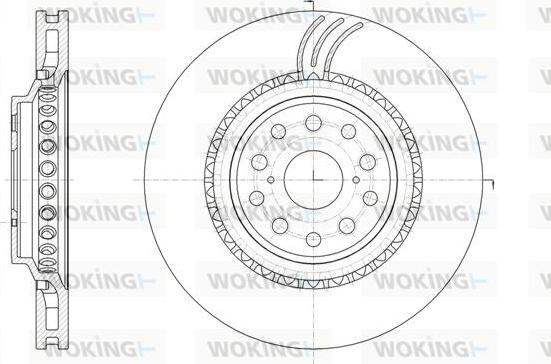 Woking D61878.10 - Brake Disc autospares.lv