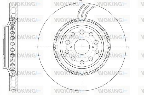 Woking D61877.11 - Brake Disc autospares.lv