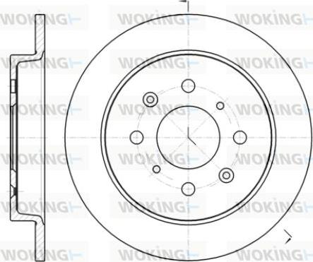 Woking D61395.00 - Brake Disc autospares.lv