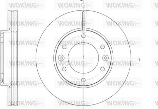 Woking D61396.10 - Brake Disc autospares.lv