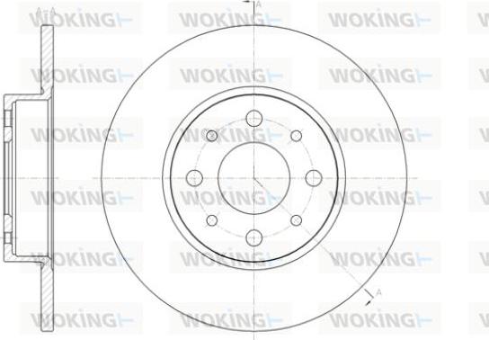 Woking D61390.00 - Brake Disc autospares.lv