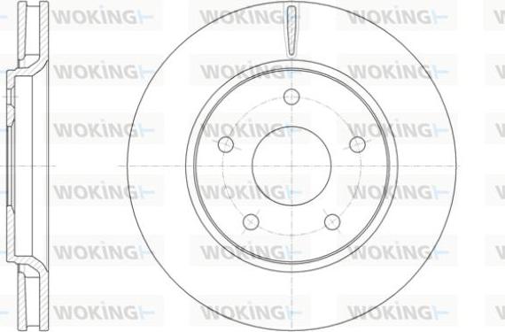 Woking D61393.10 - Brake Disc autospares.lv