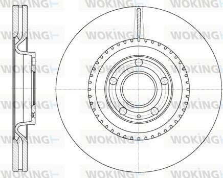 Woking D61392.10 - Brake Disc autospares.lv