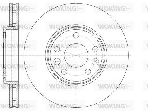 Woking D61344.10 - Brake Disc autospares.lv