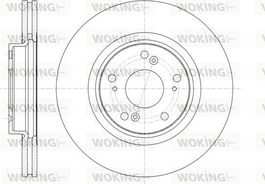 Woking D61359.10 - Brake Disc autospares.lv