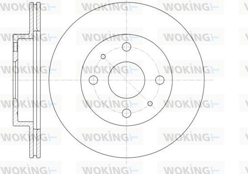 Woking D61355.10 - Brake Disc autospares.lv