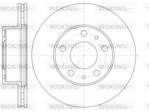 Woking D61351.10 - Brake Disc autospares.lv