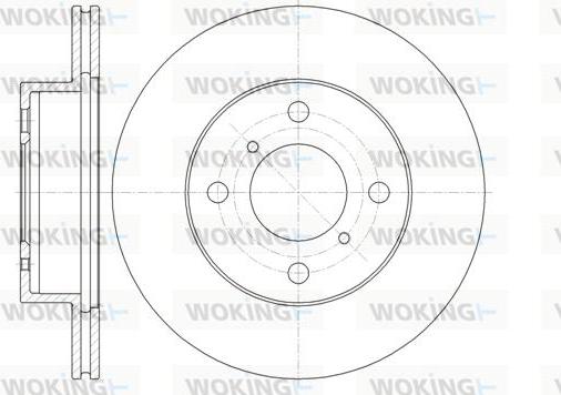 Woking D61353.10 - Brake Disc autospares.lv