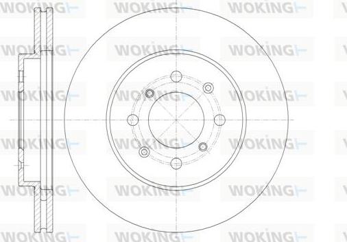 Woking D61357.10 - Brake Disc autospares.lv