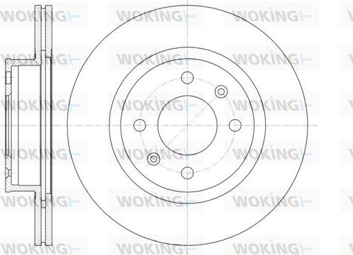 Woking D61365.10 - Brake Disc autospares.lv