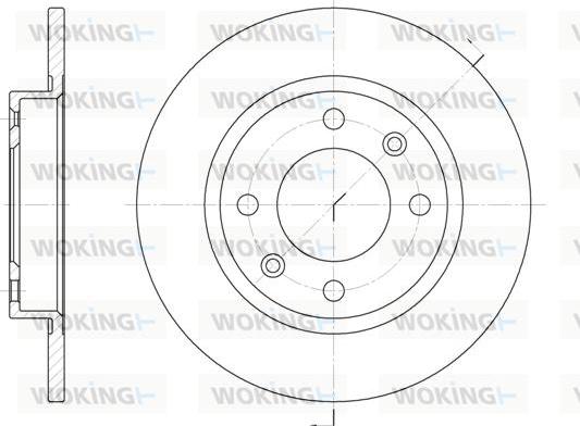 Woking D6136.00 - Brake Disc autospares.lv