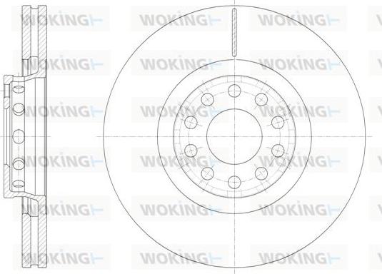 Woking D61362.10 - Brake Disc autospares.lv