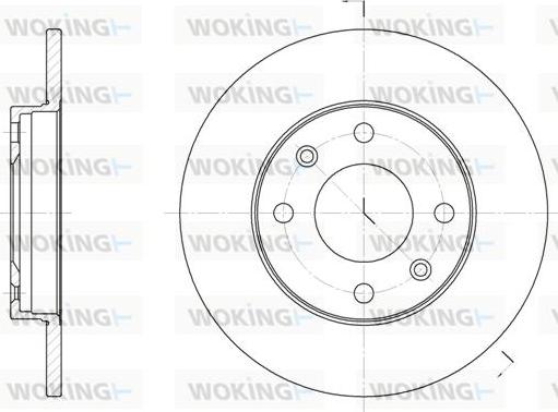 Woking D6130.00 - Brake Disc autospares.lv