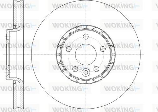 Woking D61319.10 - Brake Disc autospares.lv