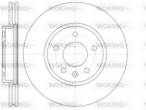 Woking D61314.10 - Brake Disc autospares.lv