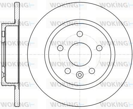 Woking D61316.00 - Brake Disc autospares.lv