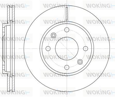 Woking D6131.10 - Brake Disc autospares.lv