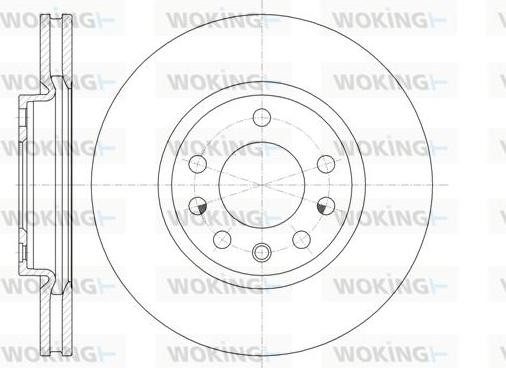 Woking D61318.10 - Brake Disc autospares.lv