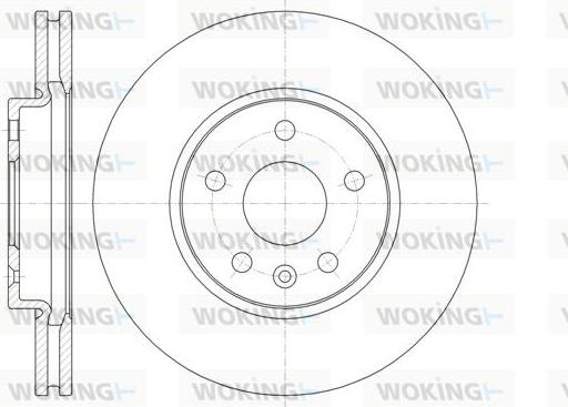 Woking D61313.10 - Brake Disc autospares.lv