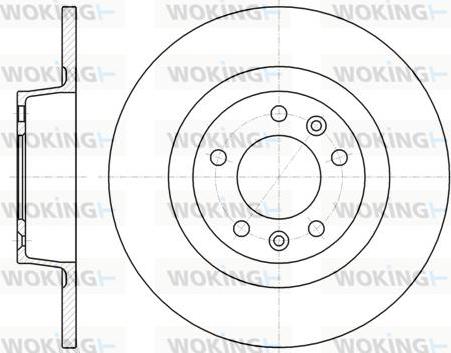 Woking D61312.00 - Brake Disc autospares.lv