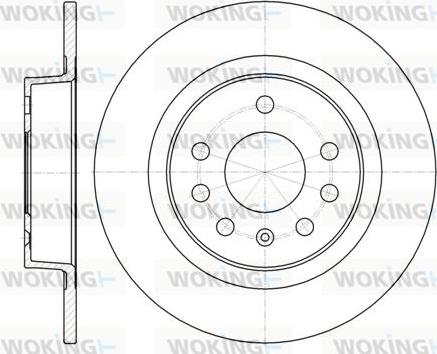 Woking D61317.00 - Brake Disc autospares.lv