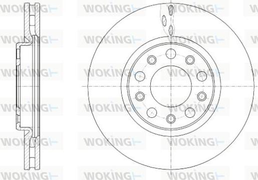 Woking D61389.10 - Brake Disc autospares.lv