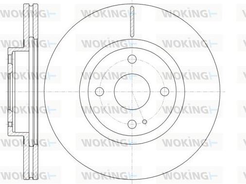 Woking D61380.10 - Brake Disc autospares.lv