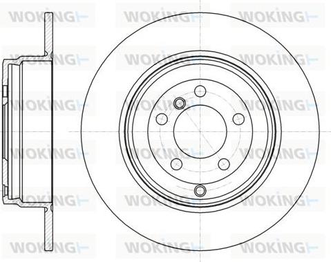 Woking D61381.00 - Brake Disc autospares.lv