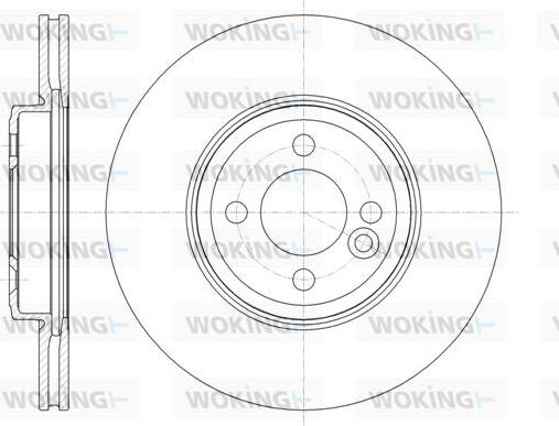 Woking D61334.10 - Brake Disc autospares.lv