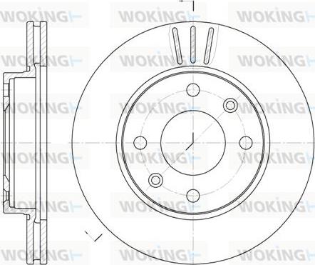 Woking D6133.10 - Brake Disc autospares.lv