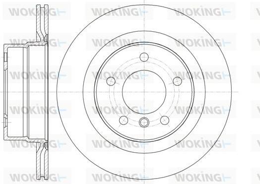 Woking D61338.10 - Brake Disc autospares.lv