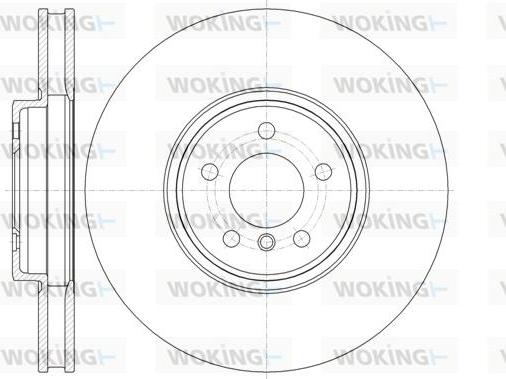 Woking D61333.10 - Brake Disc autospares.lv