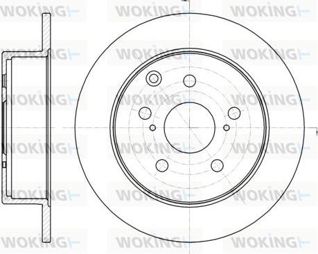 Woking D61324.00 - Brake Disc autospares.lv