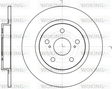 Woking D61325.00 - Brake Disc autospares.lv