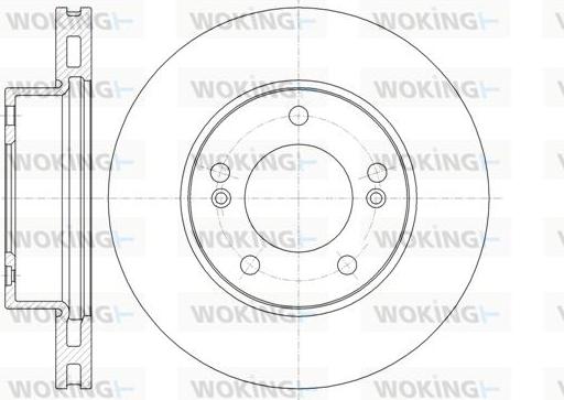 Woking D61323.10 - Brake Disc autospares.lv