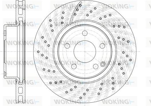 Woking D61322.10 - Brake Disc autospares.lv