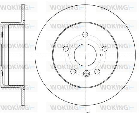 Woking D61327.00 - Brake Disc autospares.lv