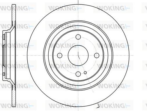 Woking D61379.00 - Brake Disc autospares.lv