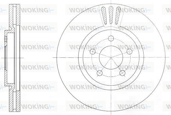 Woking D61370.10 - Brake Disc autospares.lv