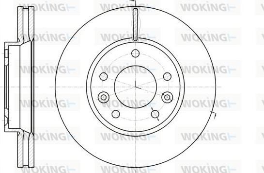 Woking D61294.10 - Brake Disc autospares.lv