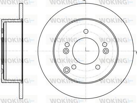 Woking D61293.00 - Brake Disc autospares.lv