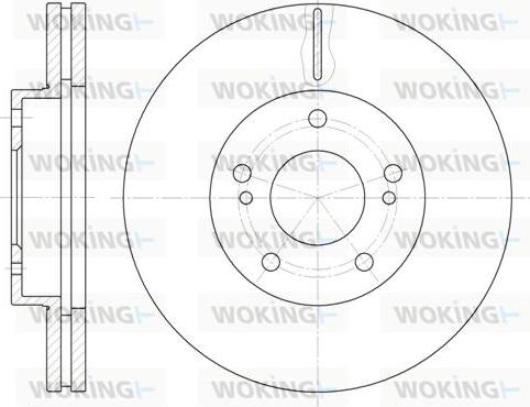 Woking D61242.10 - Brake Disc autospares.lv