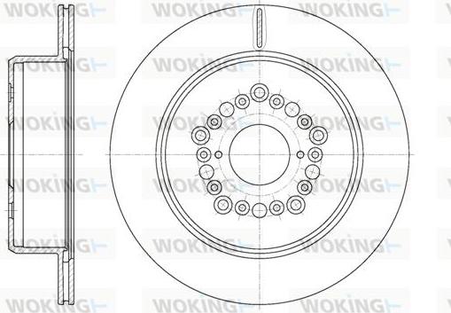 Woking D61254.10 - Brake Disc autospares.lv