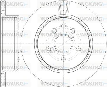 Woking D61255.10 - Brake Disc autospares.lv